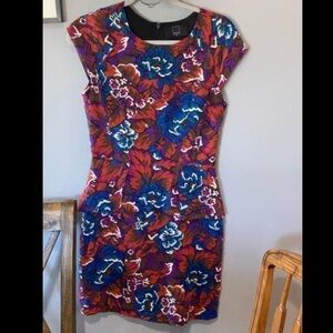 Dolce Vita 100% Silk Peplum Dress - Size Medium